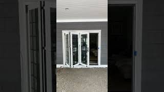 3 Panel Folding Door from windorsystems  The Big Door Guys homeimprovement foldingdoors shorts [upl. by Ahsienel]