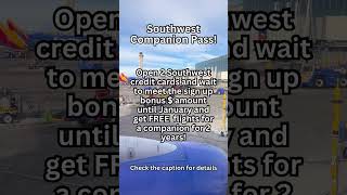 Southwest Companion Pass pointsandmiles readytotravel milesandpoints traveltips traveloften [upl. by Nnyluqcaj722]