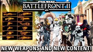 14 NEW Blasters and MORE NEW CONTENT for Star Wars Battlefront 2 Battlefront Plus Battlefront 2 [upl. by Idalla]