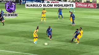 Njabulo Blom all touches against SuperSport United [upl. by Ellenohs]