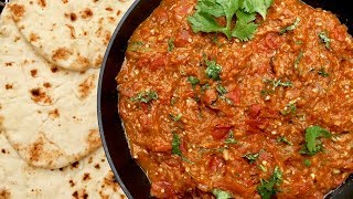 Baingan ka Bharta Smoky Eggplant Curry [upl. by Kilmarx]