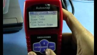 Autosnap CR800 OBDII EOBD MINI Code Reader user guide [upl. by Ecadnac844]