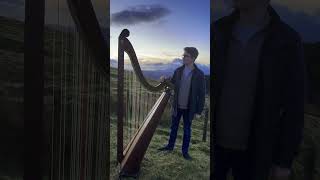 The magical Aeolian Harp effect harp wales magical [upl. by Llenol]