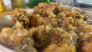 Recette de POULET FERMIER avec sa sauce speciale aubergineune recette facile et rapideDelicieux [upl. by Gettings]