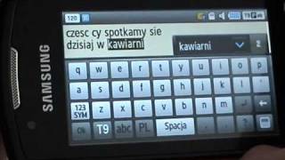 24 Samsung S5620 Monte  pozioma qwerty radio gry java i inne funkcje [upl. by Redliw]