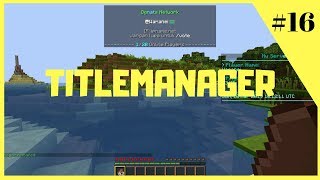 Minecraft Tutorial Plugin INDONESIA  Cara buat scoreboard Sans SMP amp Tablist TitleMANAGER 16 [upl. by Roht]