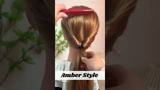 How to make Amber Style Hair Style shorts trending ytshorts viral [upl. by Anibas265]