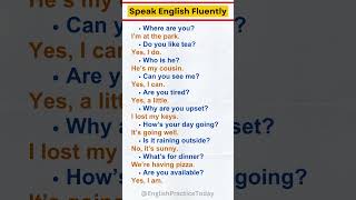 Simple English QampA Everyday Conversations for Beginners shorts englishlanguage [upl. by Steep]