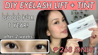 DIY Eyelash Lift With Tint Using IBCCCNDC amp SABBUHA Tutorial  Review  Ela Reyes [upl. by Algie]