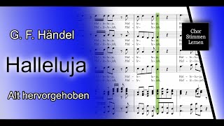 Halleluja G F Händel – Alt hervorgehoben  alto enhanced [upl. by Silverstein102]