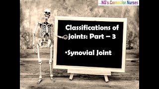 Classification of Joints Part  3 Synovial Joint [upl. by Argyres]