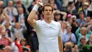 2013 Day 9 Highlights Andy Murray v Fernando Verdasco [upl. by Ilecara]