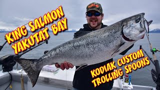 King Salmon Fishing Southeast Alaska fishing spoonfishing kodiakcustomfishingtackle [upl. by Wolpert]