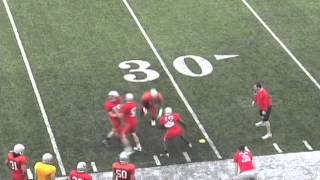 Linebacker Drills  Taking on Blocks Got Leverage [upl. by Reivaxe]