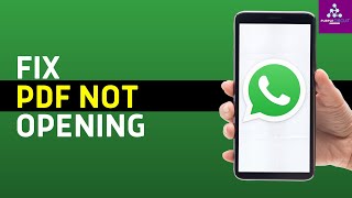 How To Fix WhatsApp PDF Not Opening 2024 [upl. by Cass81]