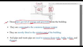 PLUMBING DRAINAGE SYSTEMANTI SIPHONAGE VENT SOIL WATE AND RAIN PIPES WSWWE PART 15JKSSB JE CIVIL [upl. by Armington]