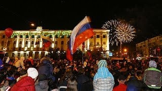 Celebrations in Crimea and Moscow as annexation treaty signed [upl. by Asp956]