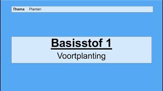 VMBO 4  Voortplanting en ontwikkeling  Basisstof 1 Voortplanting [upl. by Onimixam]