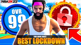 Best PURE RED LOCKDOWN build on NBA 2K22 CURRENT GEN [upl. by Partridge492]