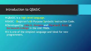 Introduction to QBASIC [upl. by Tamaru]