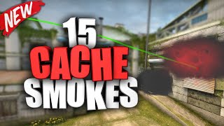 TOP 15 CACHE SMOKES  CSGO [upl. by Ecinehs]