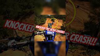 Dirt Biker Crash and Gets Knocked Out shorts [upl. by Neelrahc586]