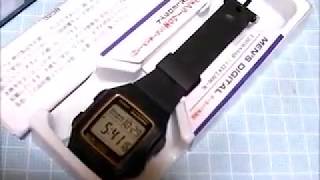 CASIO 腕時計 スタンダード F201WA9AJFの開封 [upl. by Bondon]