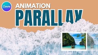 Create Parallax Website Animation in Canva  Easy website animation [upl. by Major]