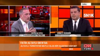 Cüneyt Özdemirden Fatih Altaylıya istifa sorusu 5N1K [upl. by Allekram916]