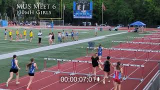 MUS Meet 6  Emmalee Lentile  Class of 2026 100mH and High Jump [upl. by Thill]