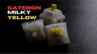 Gateron Milky Yellow  Sound Test  Headphones Recommended [upl. by Enyleuqcaj]