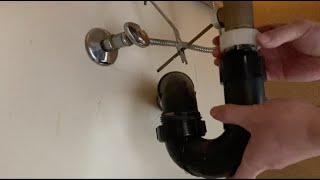 Fixing a SlowDraining Bathroom Sink by Cleaning the Pipe [upl. by Innek399]