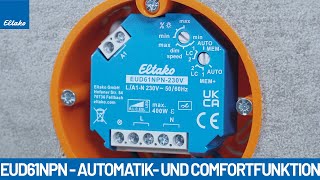 EUD61 Automatik und Comfortfunktion einstellen  Quick Tutorial [upl. by Oneg]