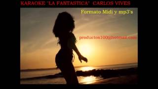 KARAOKE LA FANTASTICA CARLOS VIVES [upl. by Hoashis]