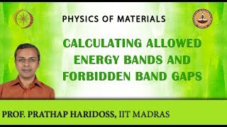 Calculating Allowed Energy Bands and Forbidden Band Gaps [upl. by Mian]