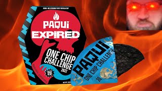 I ate an EXPIRED 2022 Paqui One Chip Challenge [upl. by Wolfie]