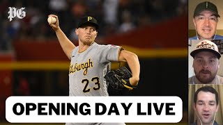 Pirates opening day vs Marlins live stream with Jason Mackey Noah Hiles and Andrew Destin [upl. by Meid]