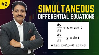 SIMULTANEOUS DIFFERENTIAL EQUATION SOLVED PROBLEM 2  HIGHER ORDER DIFFERENTIAL EQUATION [upl. by Amhser]