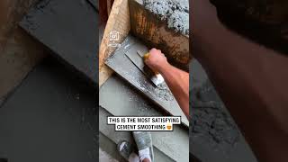 This cement smoothing is so satisfying 😲 😍 🎥 TikTok  kingoflight1 [upl. by Odrick]