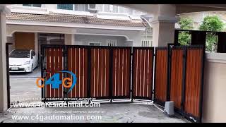 Turning Sliding Gate  Slide Folding Gate  Space Saving Gate Design Ideas [upl. by Murrah]