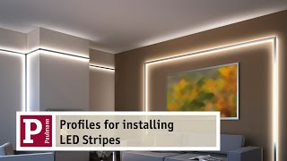 Aluminium profiles for indirect lighting by LED Strips  very easy to assemble [upl. by Eide95]