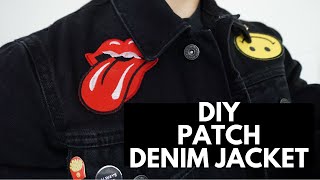 DIY Patch Denim Jacket  REED [upl. by Lorelei213]