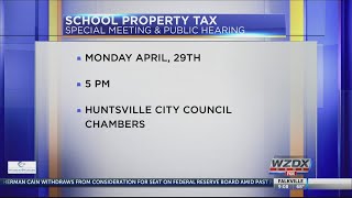 Huntsville City Schools school property tax meeting [upl. by Lladnor]