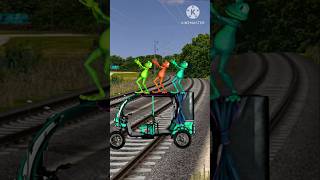 Toto rikshaw to 3 equel frogs dance stop the train shortsfeed youtubeshorts [upl. by Kidder]