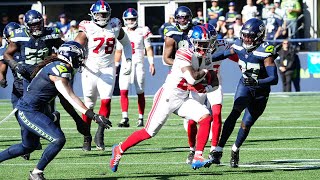 Tyrone Tracy Jr Week 5 Every Run Target and Catch New York Giants at Seattle Seahawks NFL 2024 [upl. by Acinehs]