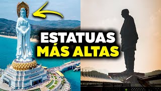 Las ESTATUAS 🗽 más ALTAS del MUNDO Comparadas en 3D [upl. by Yecal]