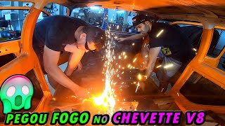 Chevette V8 PEGOU F0G0 Daniel estava cortando e 😱 [upl. by Casilda579]