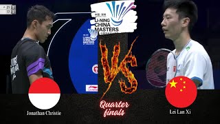 Jonathan Christie vs Lei Lan Xi  China Masters 2024 bwfworldtour chinamasters2024 highlights [upl. by Finbar]