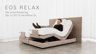 Erstes Boxspringbett mit RelaxFunktionen – EOS RELAX [upl. by Rima]