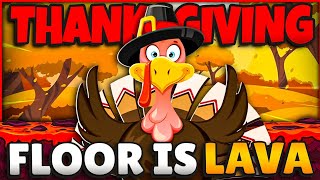 🦃 Thanksgiving Freeze Dance 🦃 Floor is Lava 🦃 Brain Break 🦃 [upl. by Ybur440]